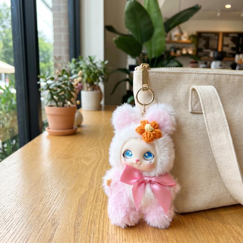 Women'S Keychain Accessories - Porte-clés en peluche animal mignon 15