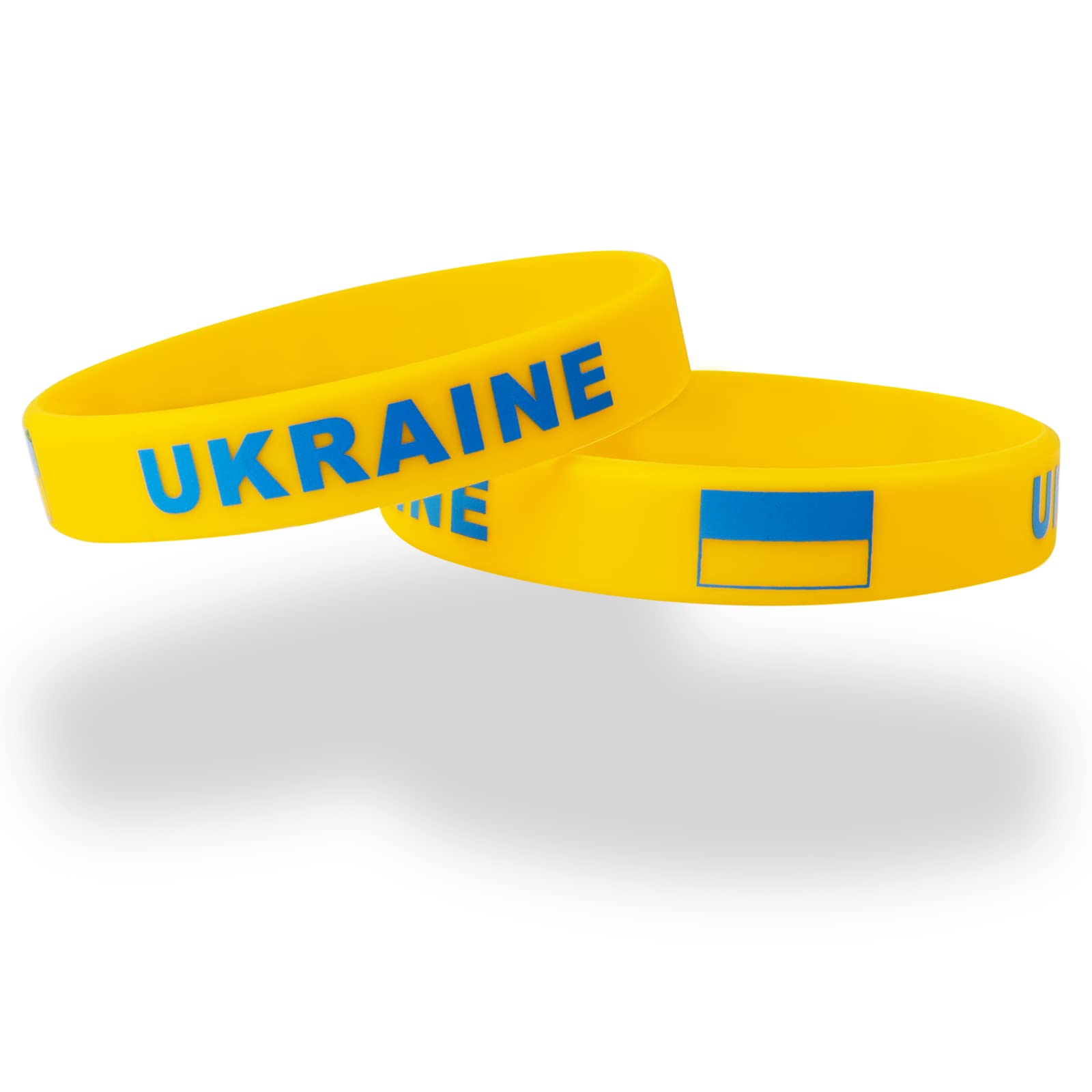 Women'S Accessories Uk - 2 pièces drapeau ukrainien Bracelet Silicone