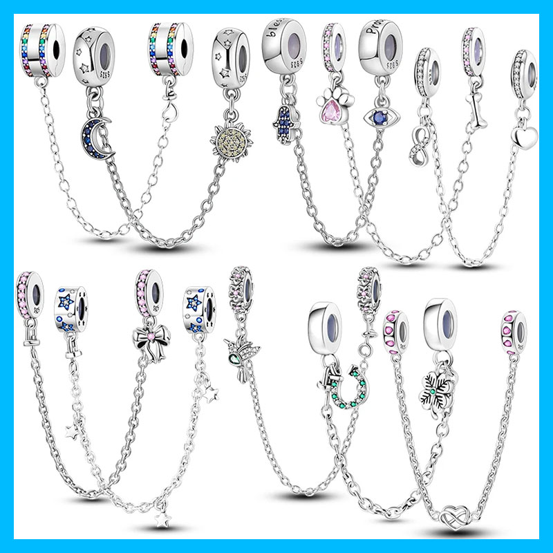 Women Accessories Pandora - Breloques de sécurité en argent plaqué