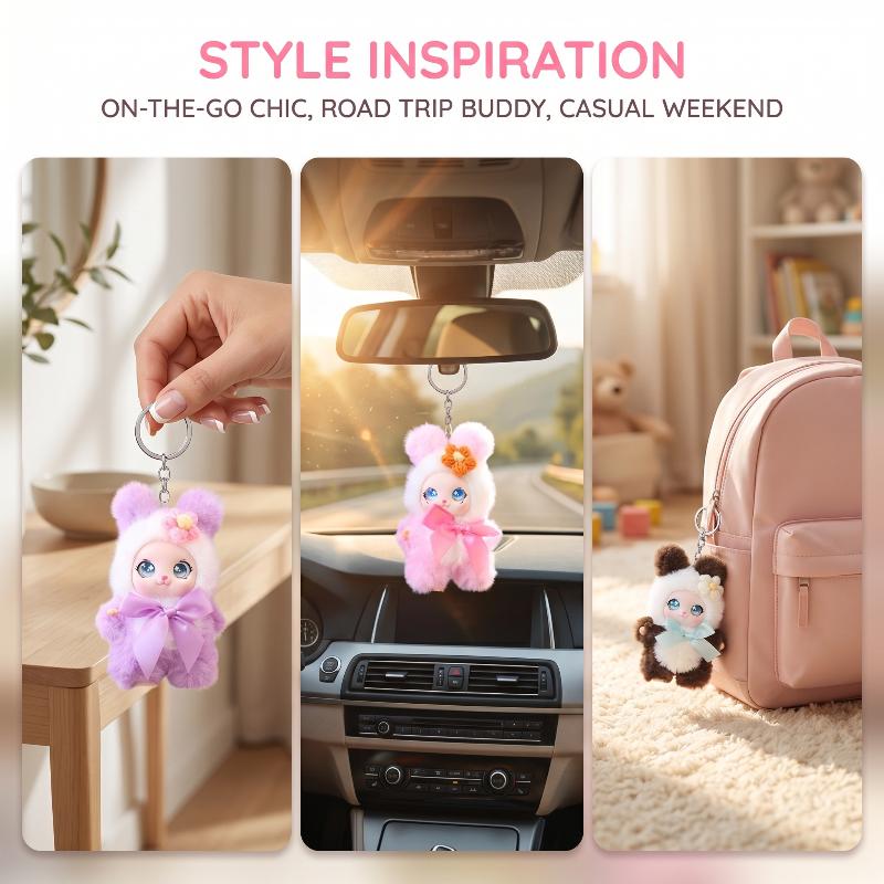 Porte-clés en peluche animal m - Women'S Keychain Accessories avis et prix