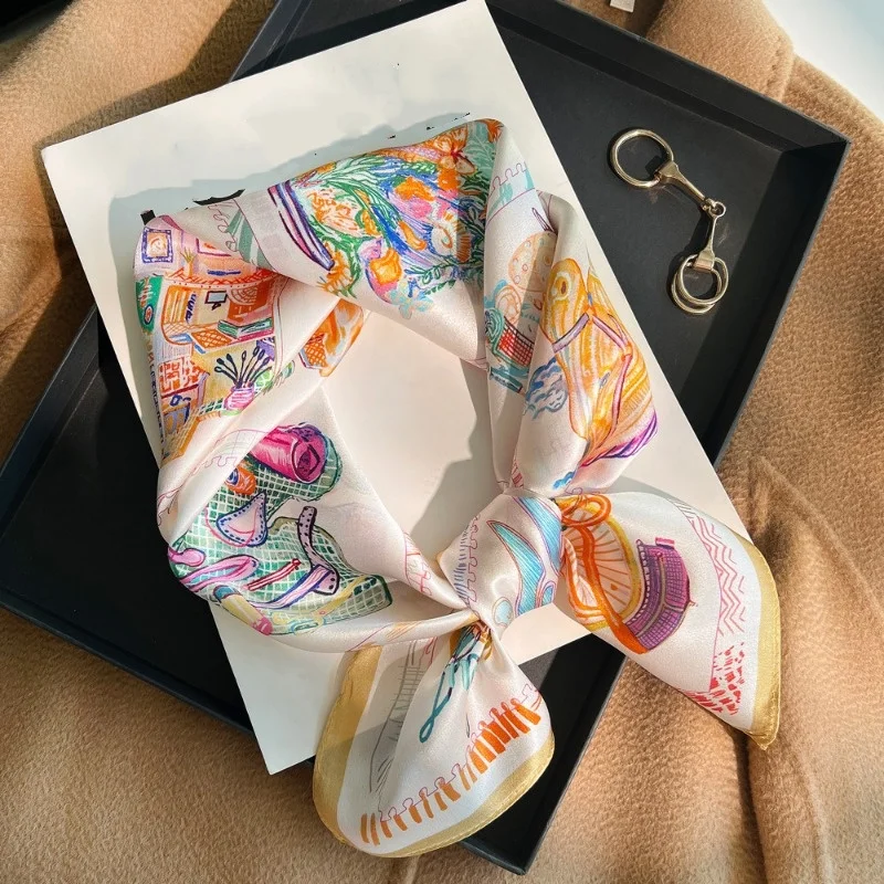 Écharpe carrée de luxe douce a - Women'S Yellow Accessories avis et prix