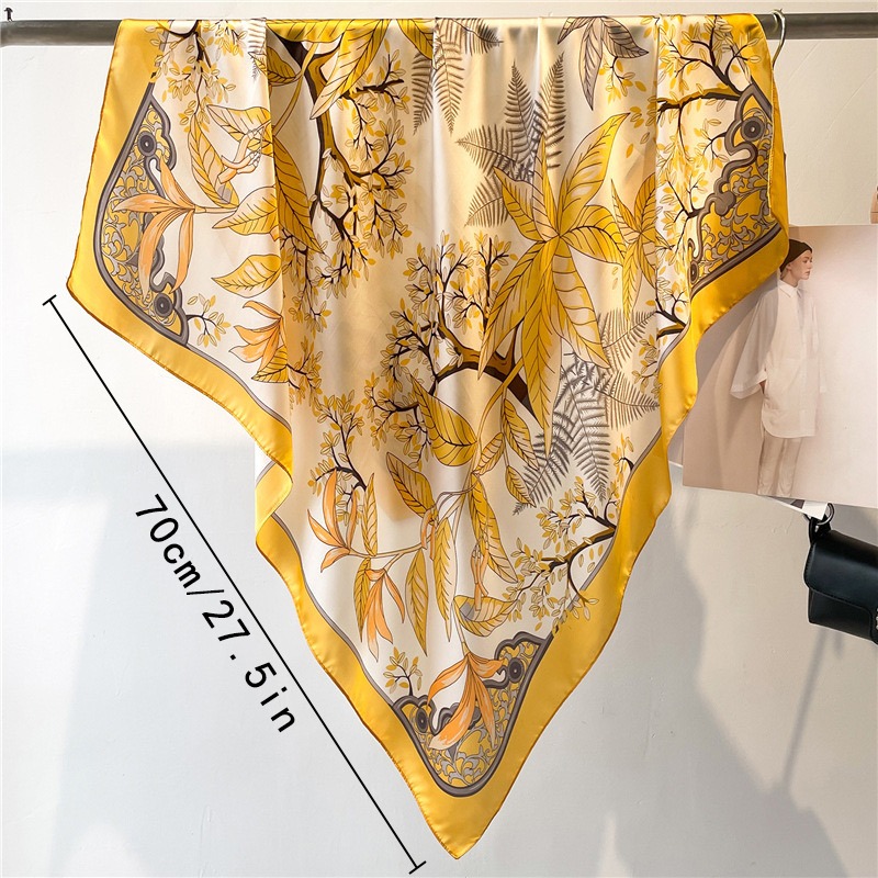 Foulard en soie jaune pour fem - Women'S Yellow Accessories avis et prix