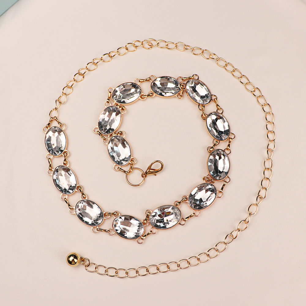 Chaîne de taille chic en stras - Women'S Accessories For Formal Wear avis et prix
