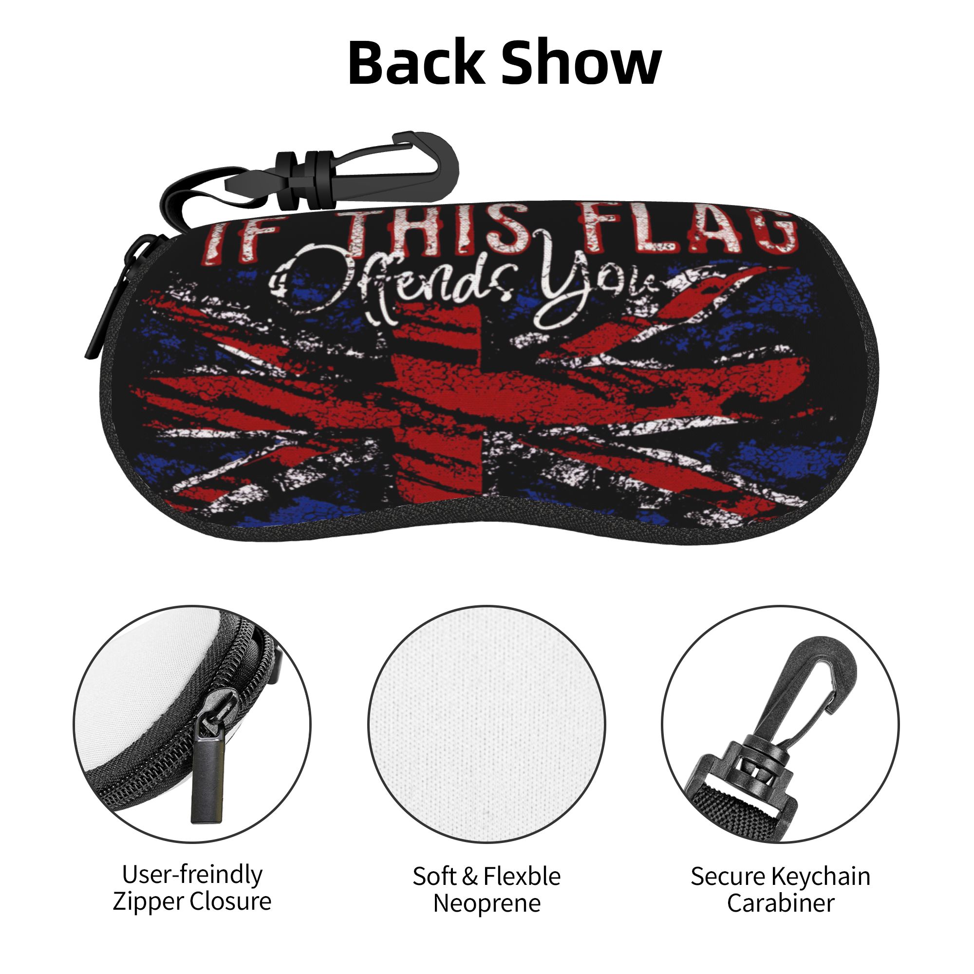 Étui à lunettes drapeau britan - Women'S Accessories Uk avis et prix