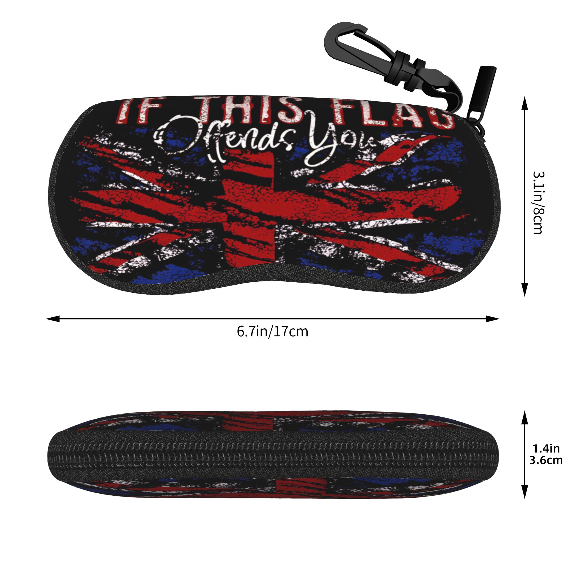 Étui à lunettes drapeau britan - Women'S Accessories Uk avis et prix
