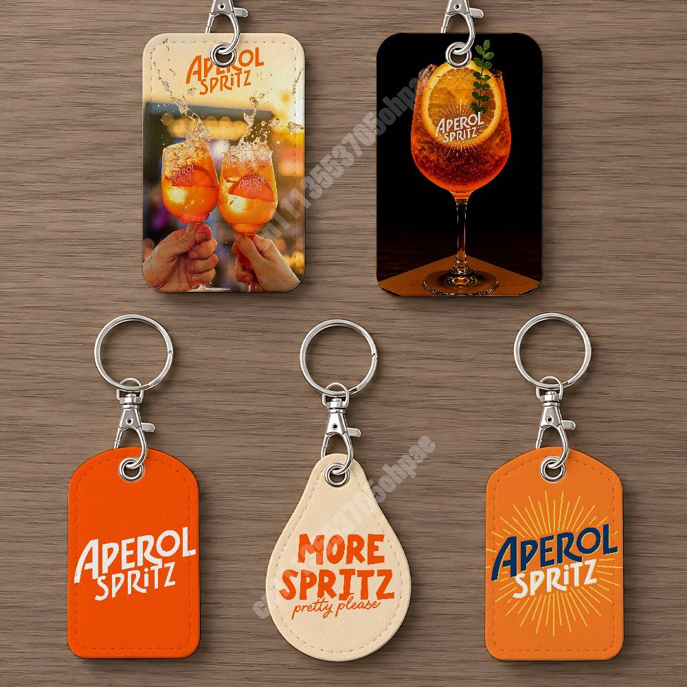 Porte-clés en cuir Orange Pros - Women'S Keychain Accessories avis et prix