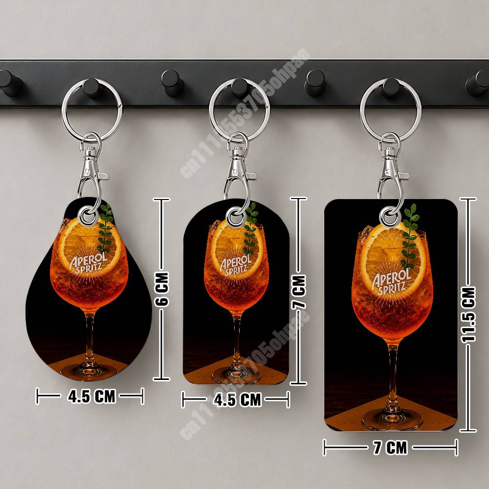 Porte-clés en cuir Orange Pros - Women'S Keychain Accessories avis et prix